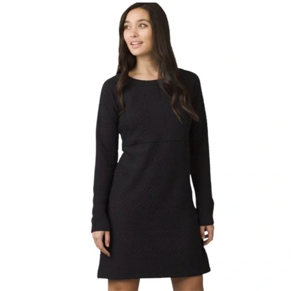 Prana Macee Long Sleeve Jacquard Dress